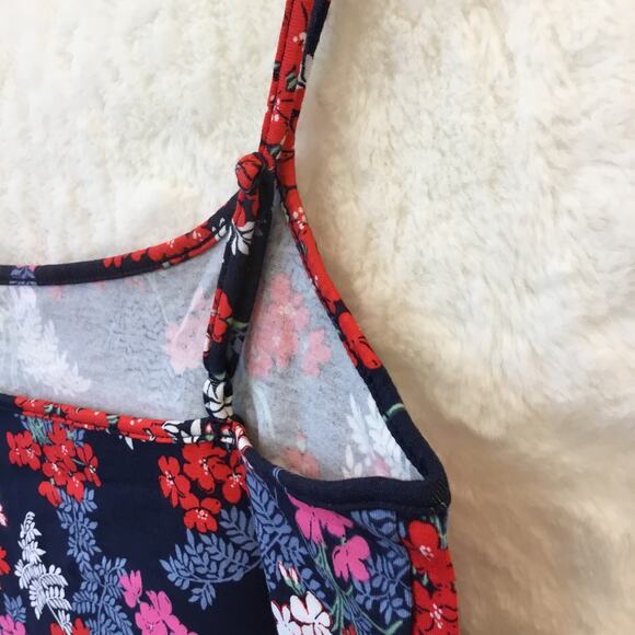 LOFT Blue & Red Floral Scoop Neck Cami - Picture 9 of 12